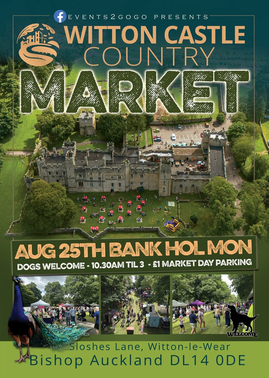 Bank Holiday Witton Castle Country Market 25th August 2025