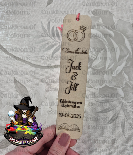 Save The Date Bookmark