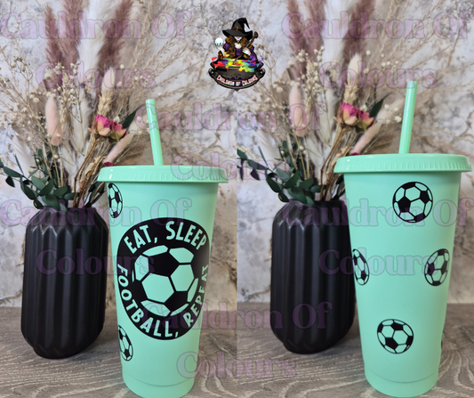 Eat, sleep, football, repeat Cold Cup