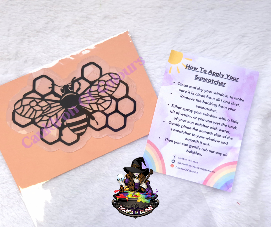 Bee Suncatcher Window Cling