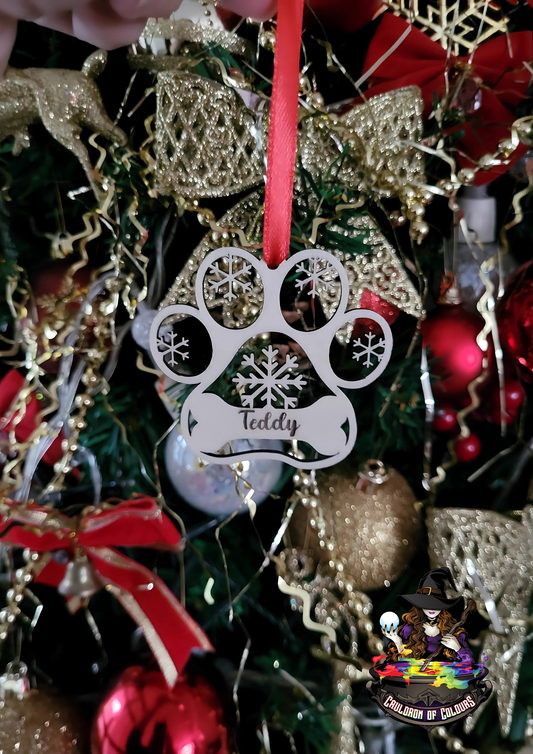 Personalised Cat/Dog Wooden Ornament