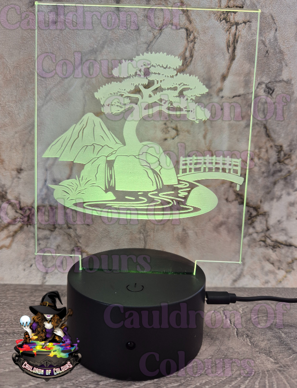 LED Lamp/Sign - Laser Engraved
