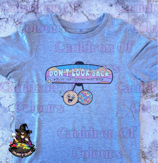 Don't Look Back Grey Tshirt Age 8-9