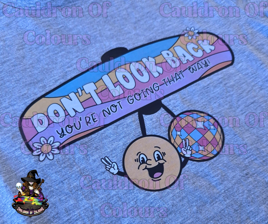 Don't Look Back Grey Tshirt Age 8-9