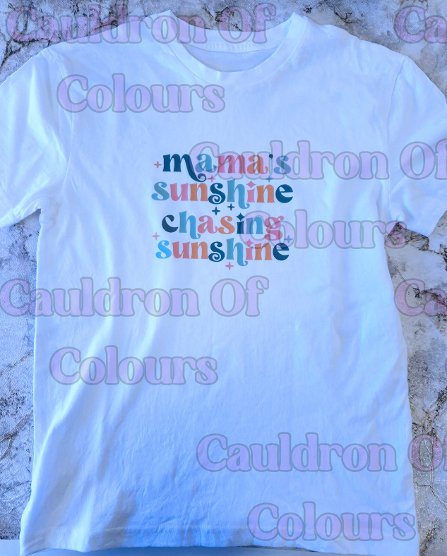 Mama's Sunshine White T-shirt Ages 11-12 Years