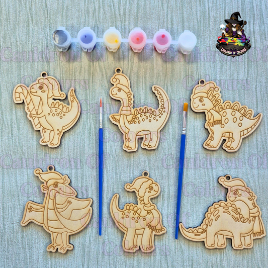 Christmas Dinosaur Paint Your Own Kit