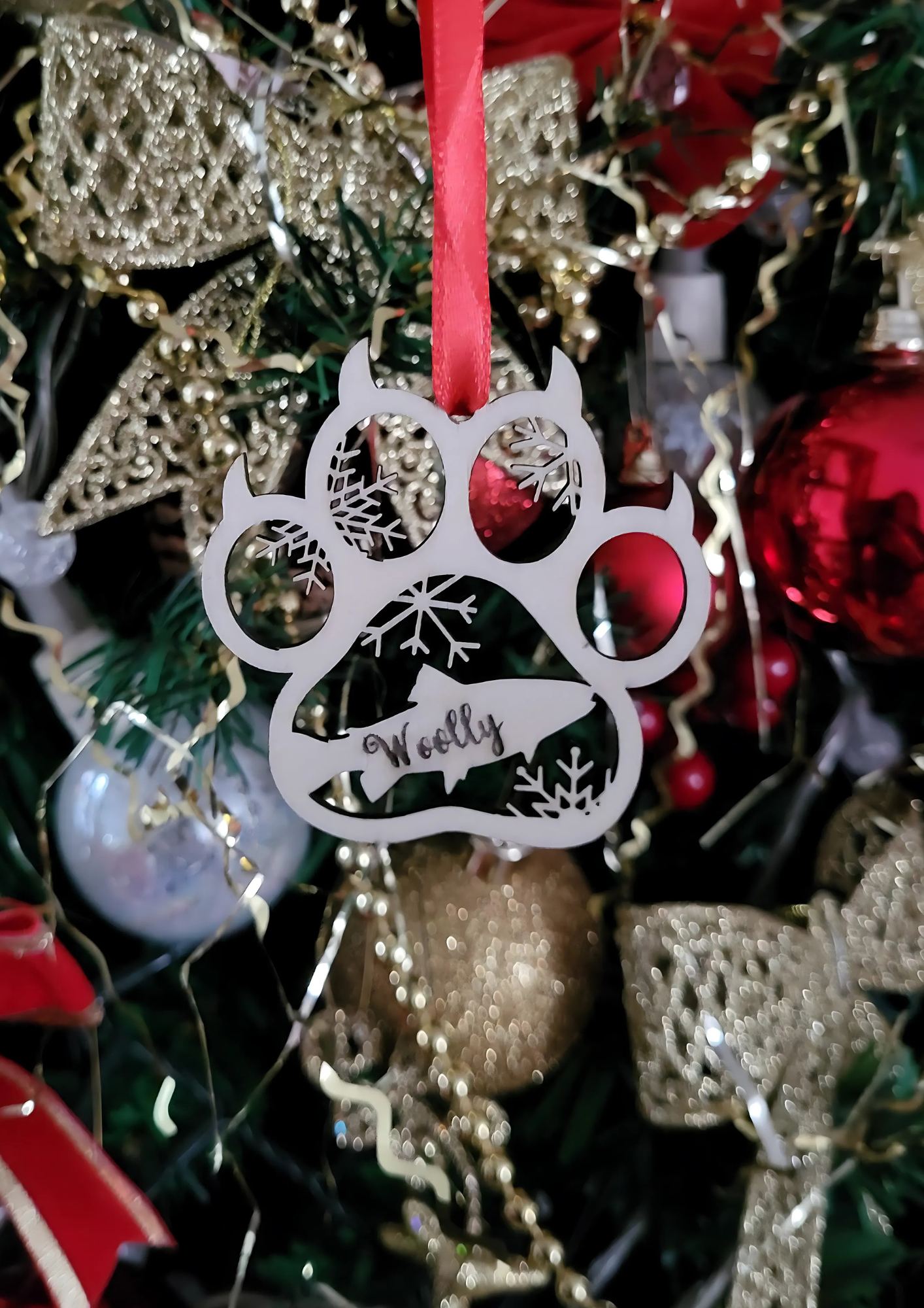 Personalised Cat/Dog Wooden Ornament