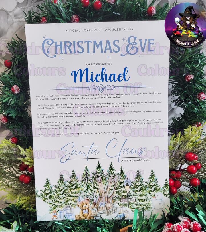 Christmas Eve Certificates (Multiples Designs!)
