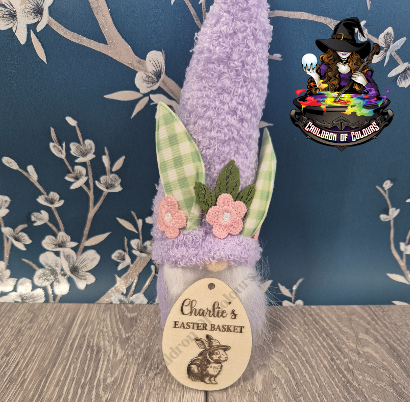 Personalised Easter Egg Basket Tag