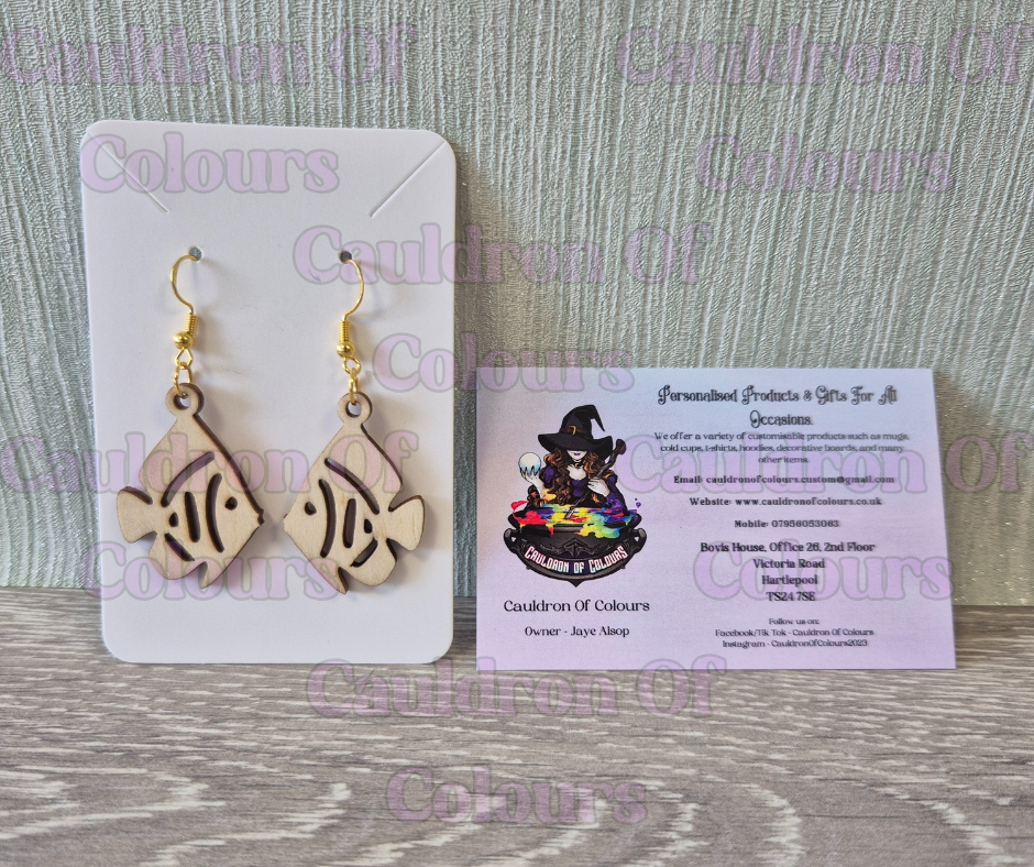 Fish Earrings (3 designs to choose from)