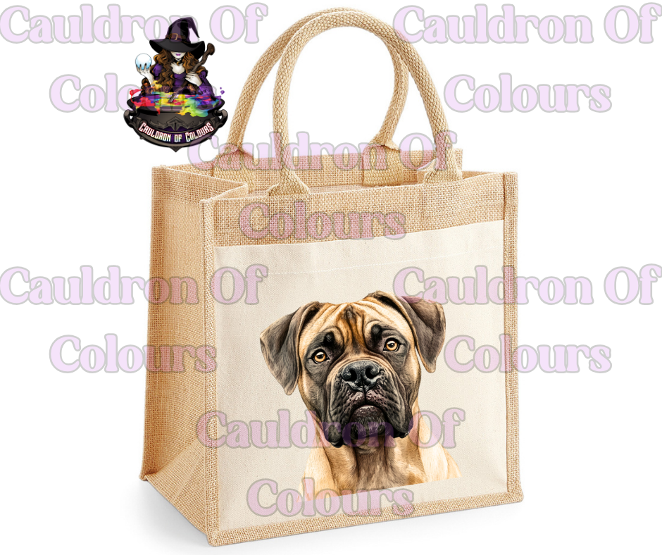 Cane Corso Jute Tote Bag