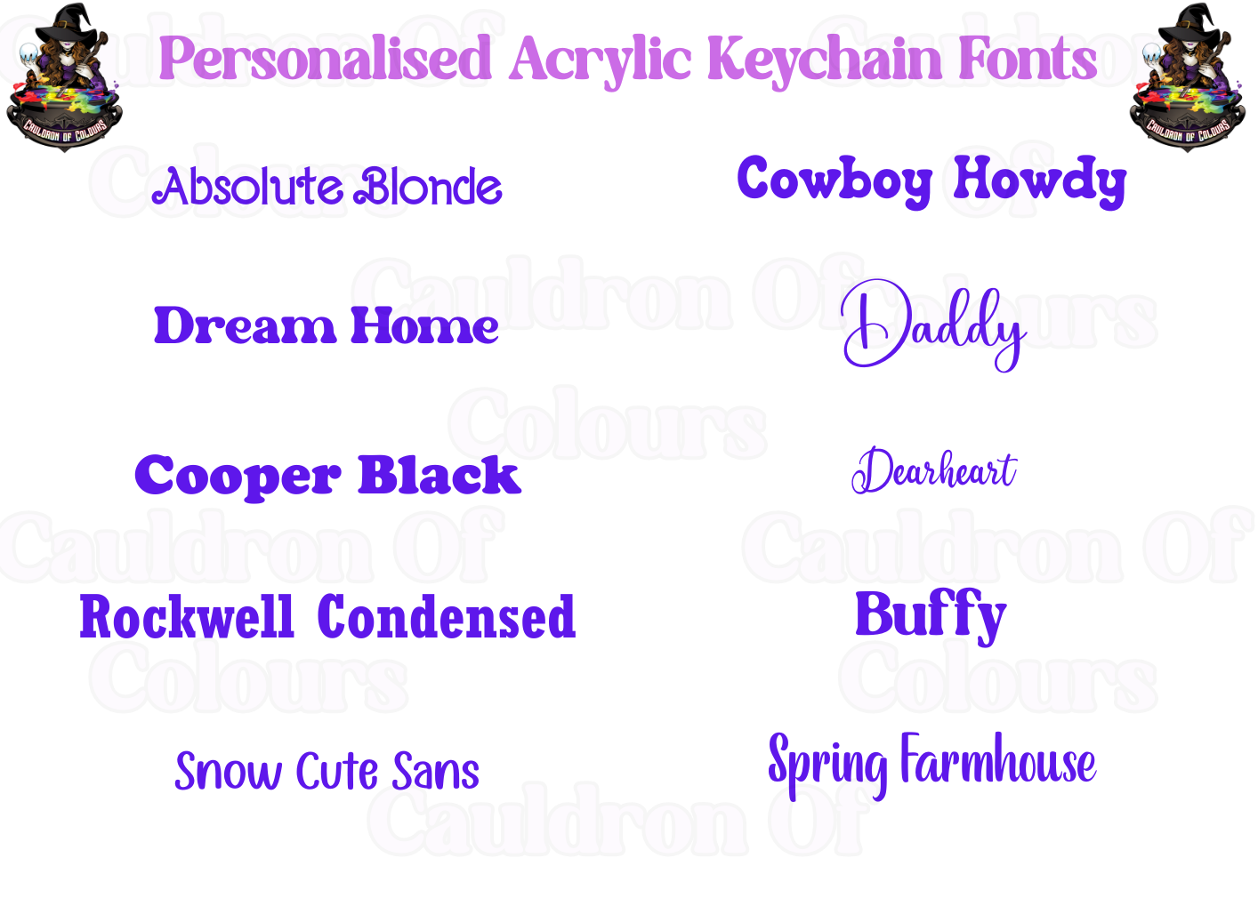 Personalised/Custom Acrylic Keychain