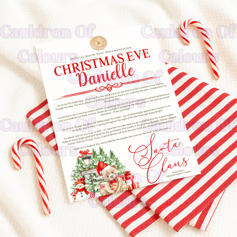Christmas Eve Certificates (Multiples Designs!)