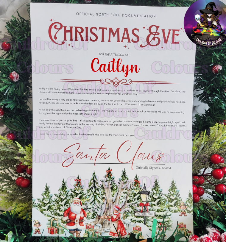 Christmas Eve Certificates (Multiples Designs!)