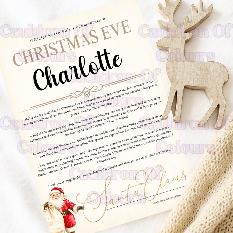 Christmas Eve Certificates (Multiples Designs!)