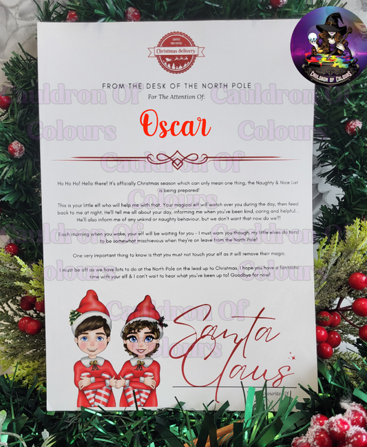 Elf Christmas Certificate