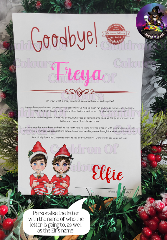 Elf Christmas Certificate