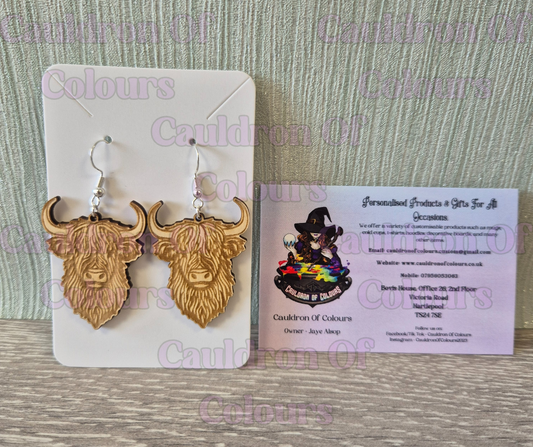Highland Cow Earrings