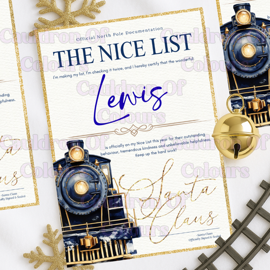 The Nice List (Christmas Express Train Designs)