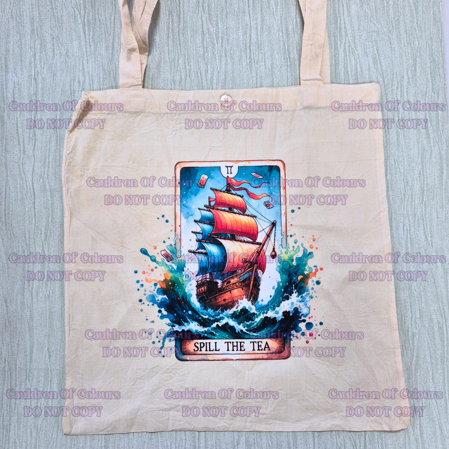 Spill the Tea Tarot Tote Bag