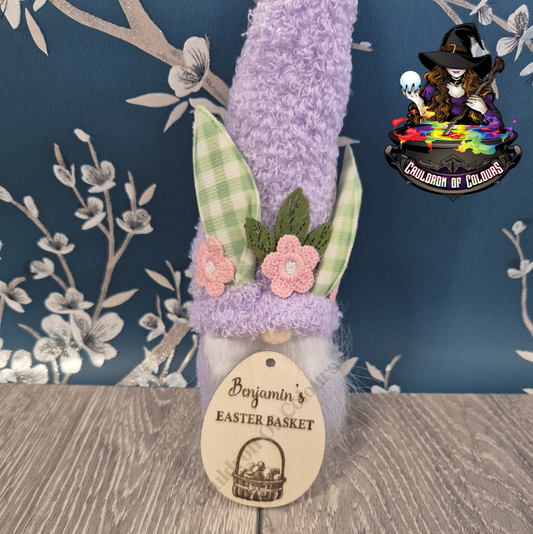 Personalised Easter Egg Basket Tag