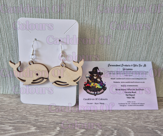 Whale Earrings