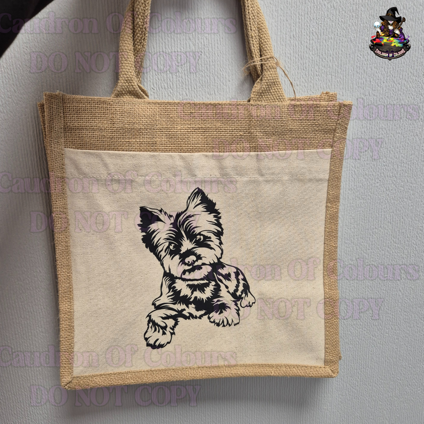 Yorkshire Terrier Jute Bag