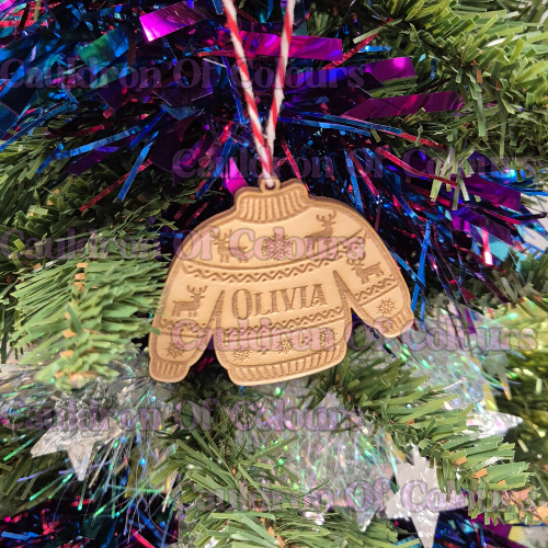 Personalised Christmas Sweater Ornament