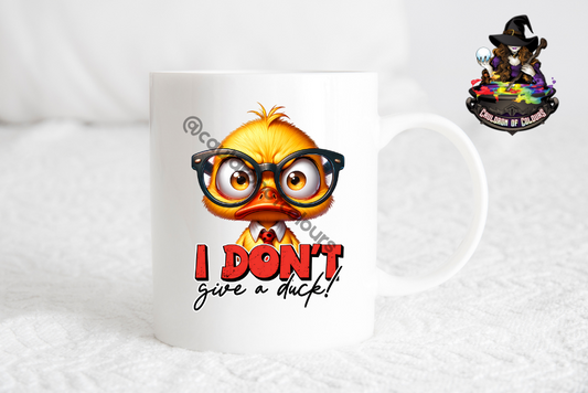 I don't give a duck, 11oz Glossy Mug