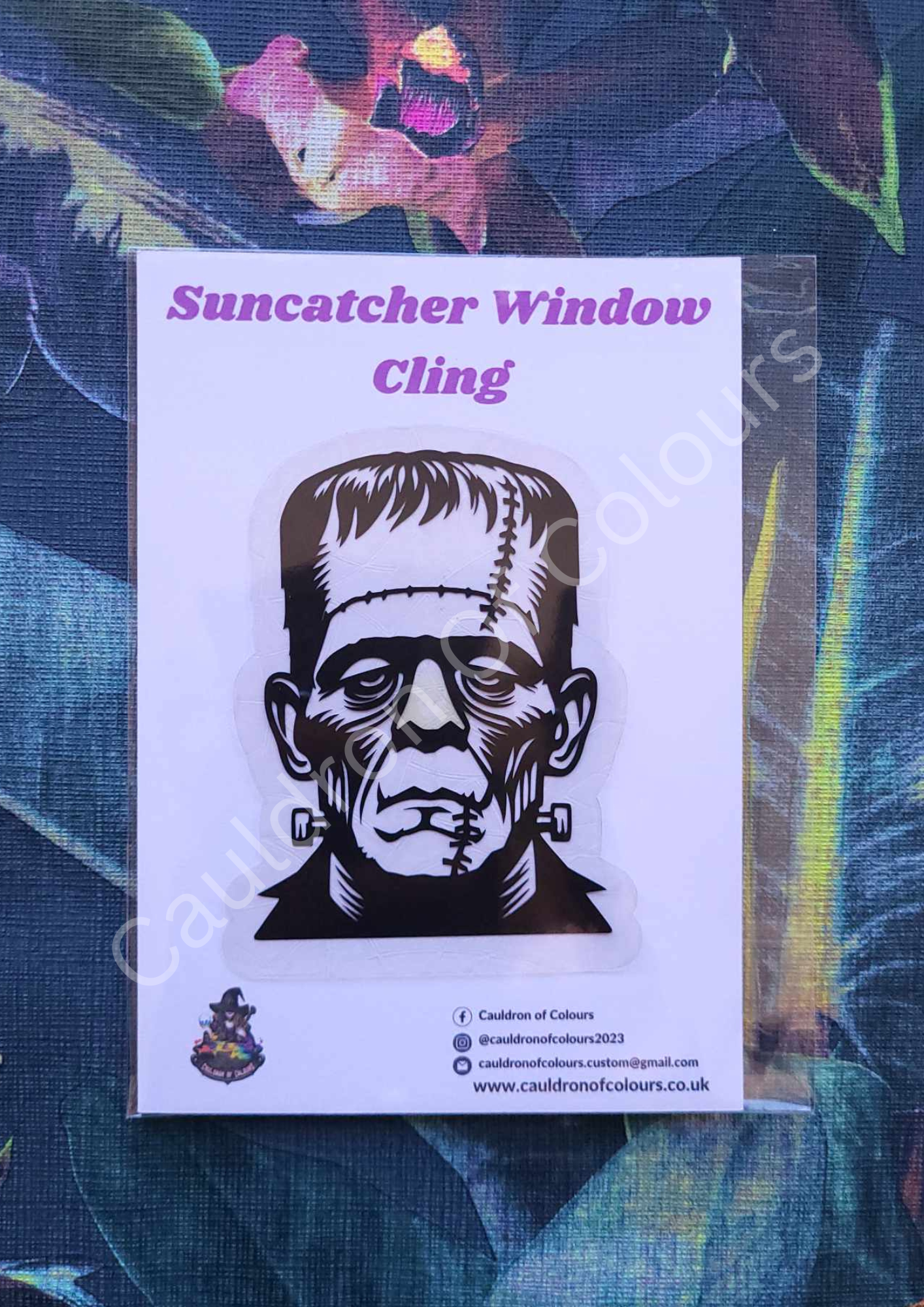 Frankenstein Suncatcher Window Cling