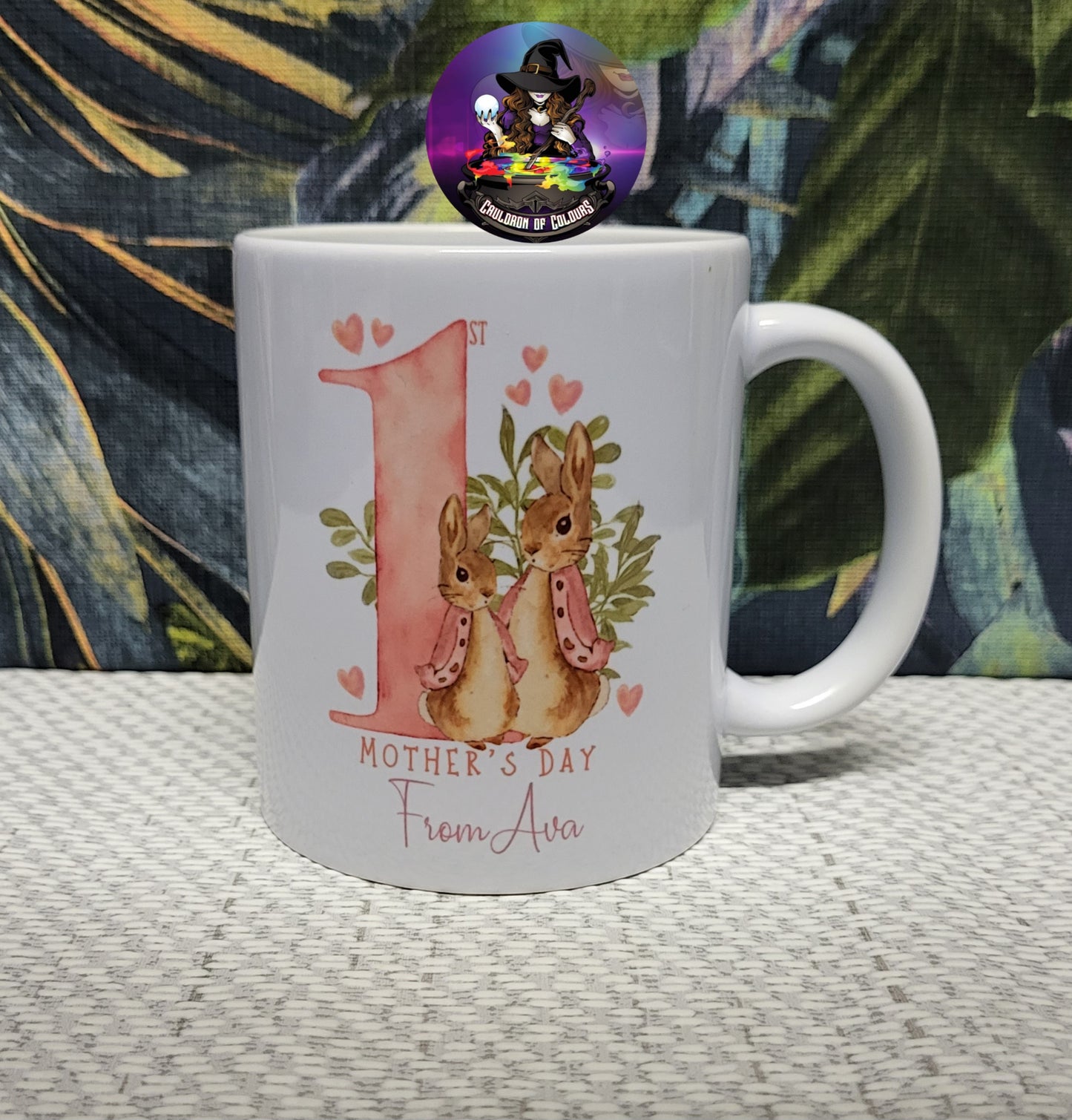 1st Mother's Day Mug, Pink