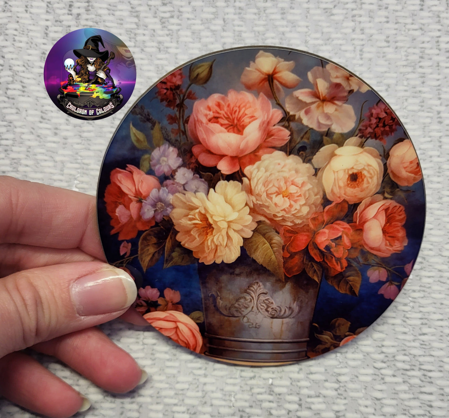 Buckets of Flowers, Set of 4 Coasters