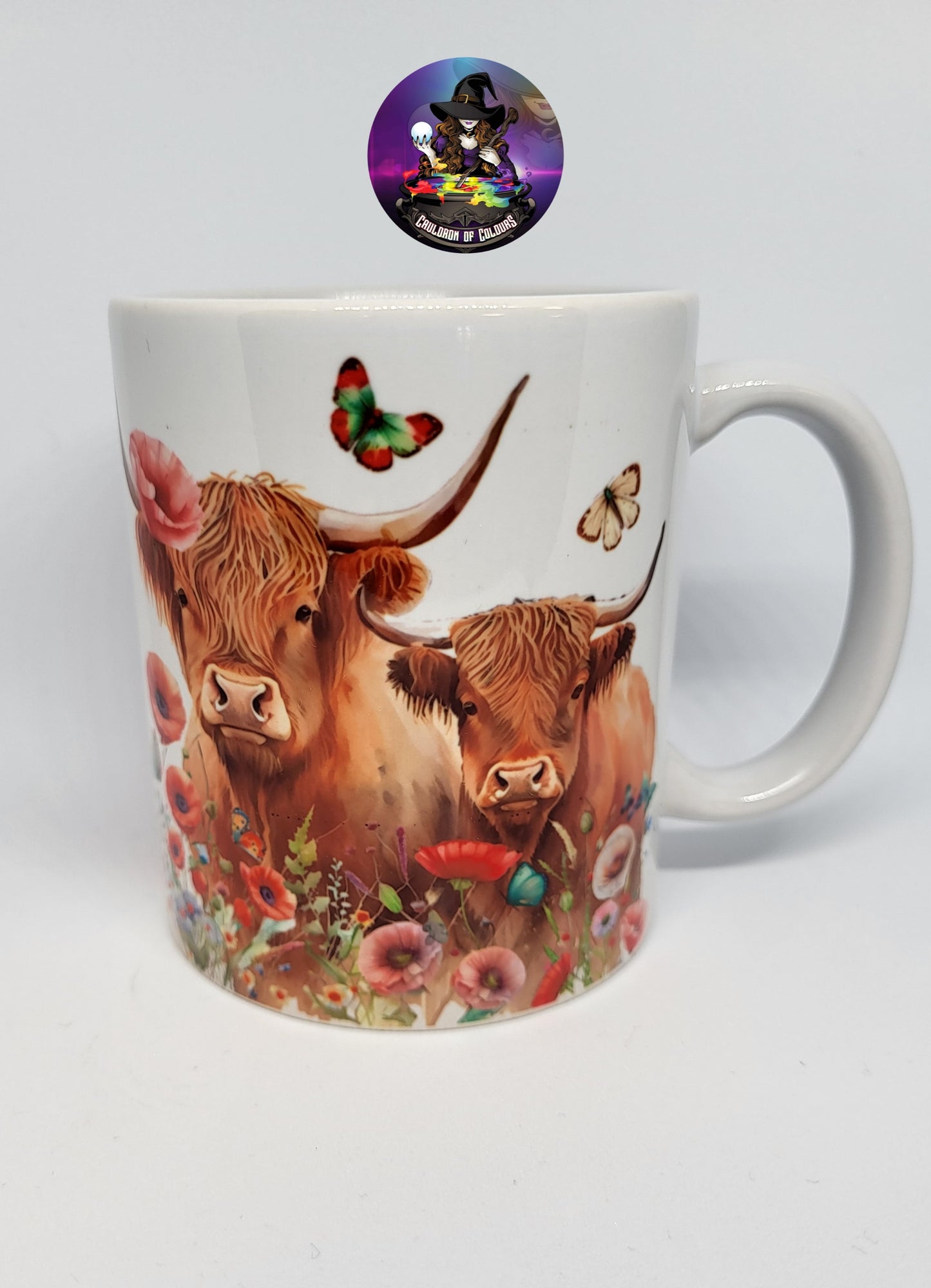 Highland Cow Mug, Coaster, Set options available