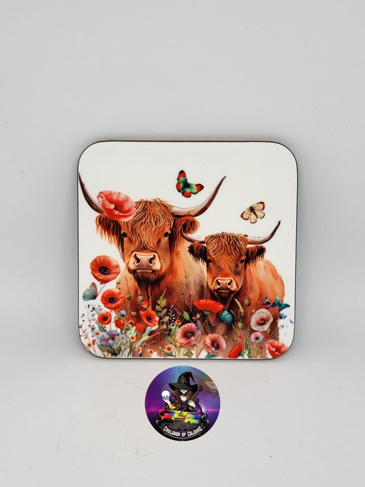 Highland Cow Mug, Coaster, Set options available