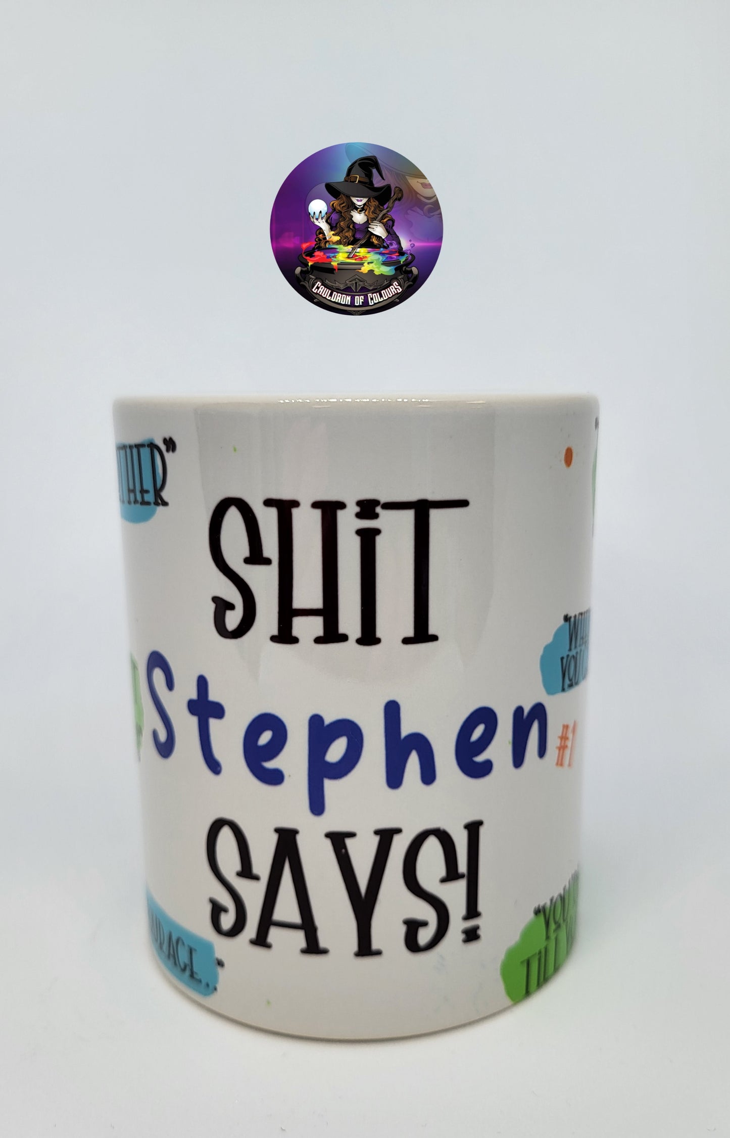 S**T Dad Says 11 floz mug (PERSONALISED), Dad Gift, Glossy Finish