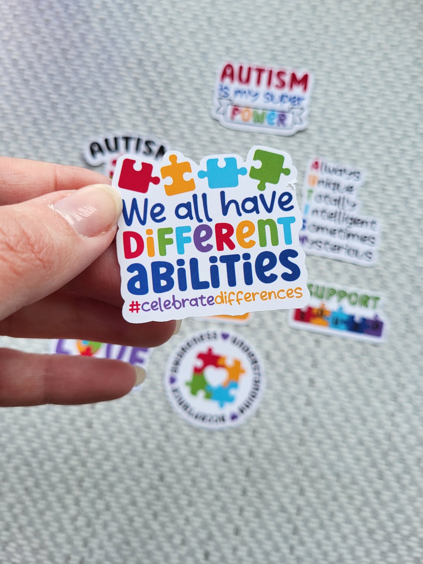 Autism Stickers (4.5cm) Set of 10