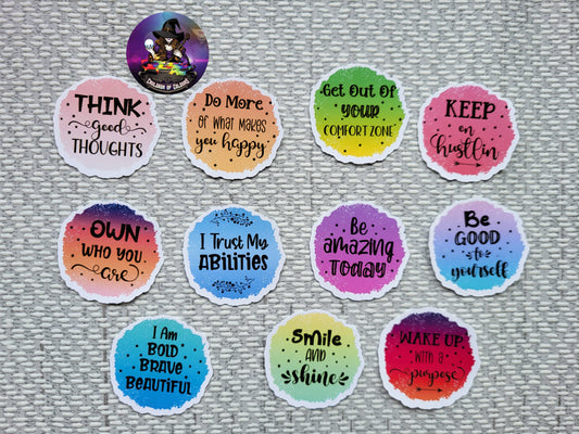 Affirmation Sticker Set (4cm)