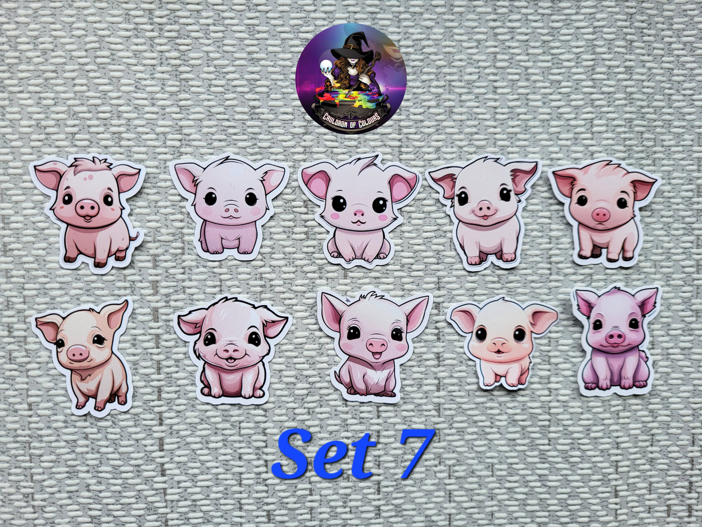 100 Cute Animals Stickers (Set options available) 4cm