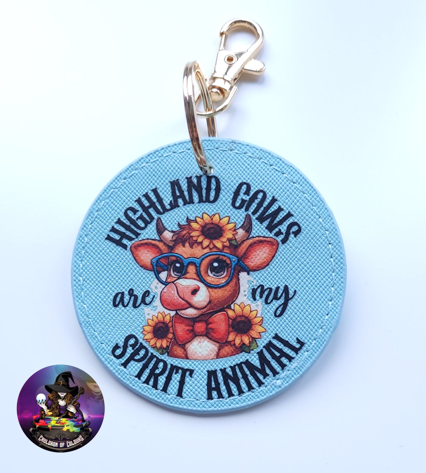 Highland Cows are my Spirit Animal Keyring