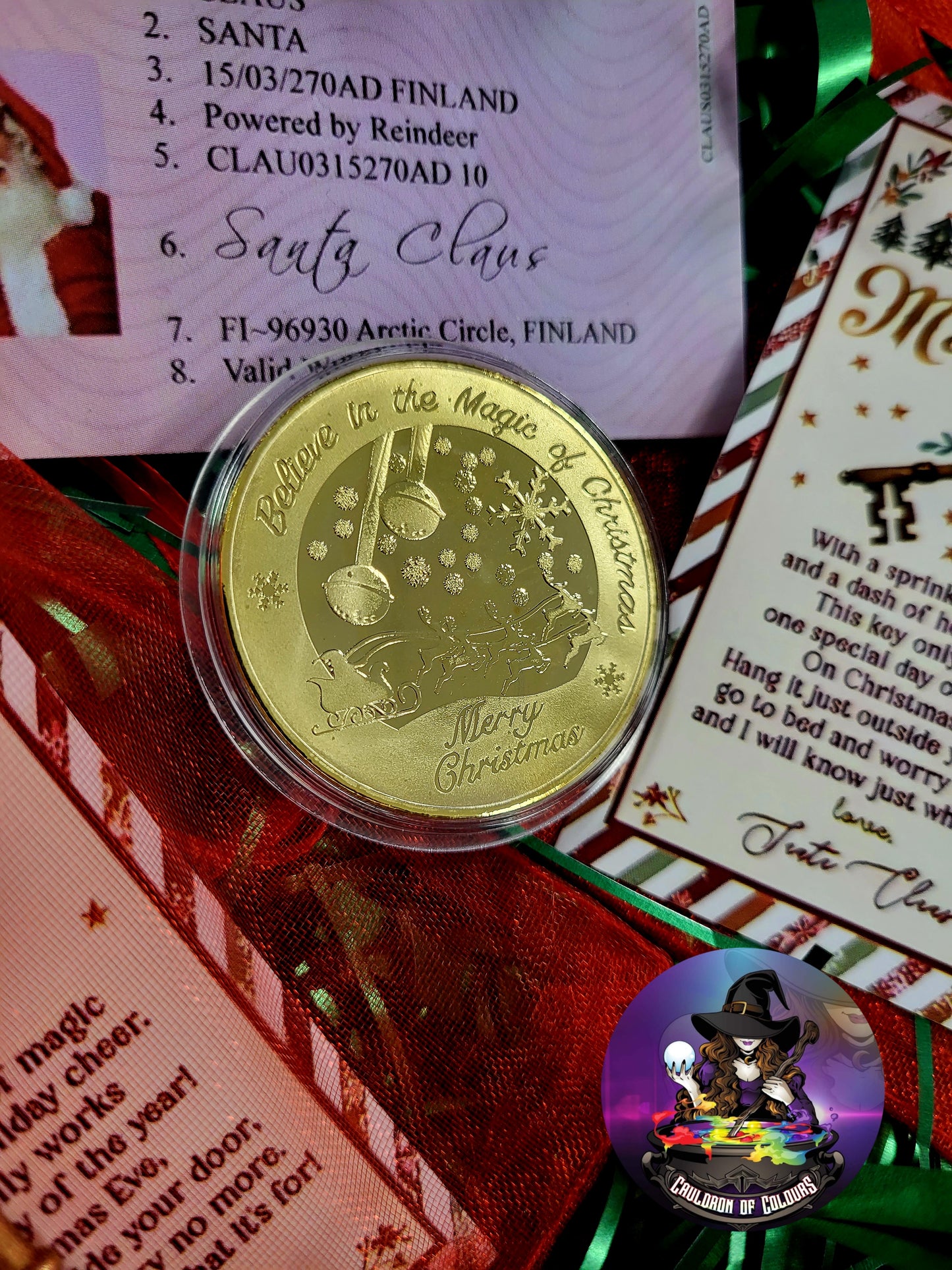 Santa Claus Wishing Coin