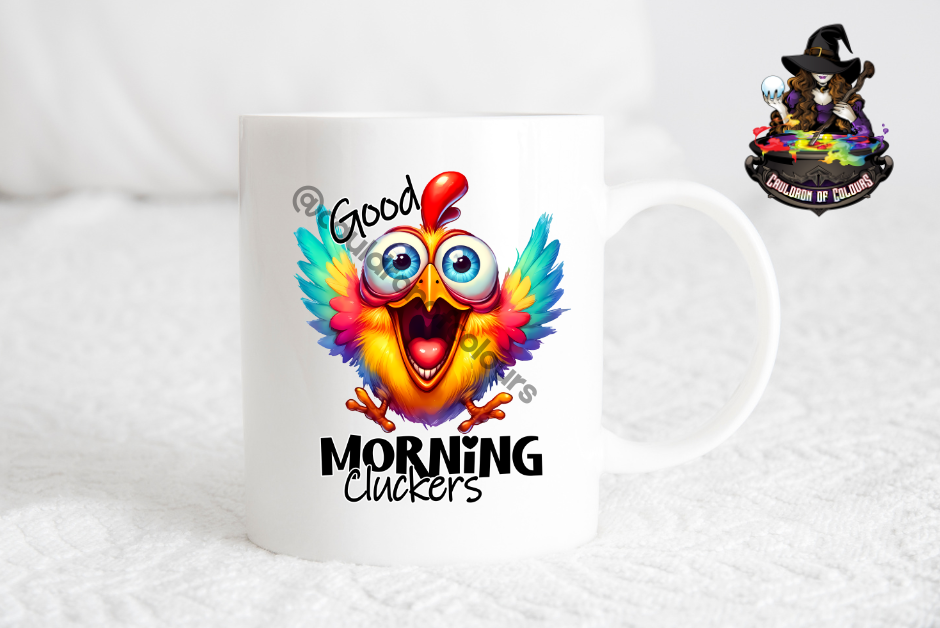 Good Morning Cluckers, 11oz Glossy Mug