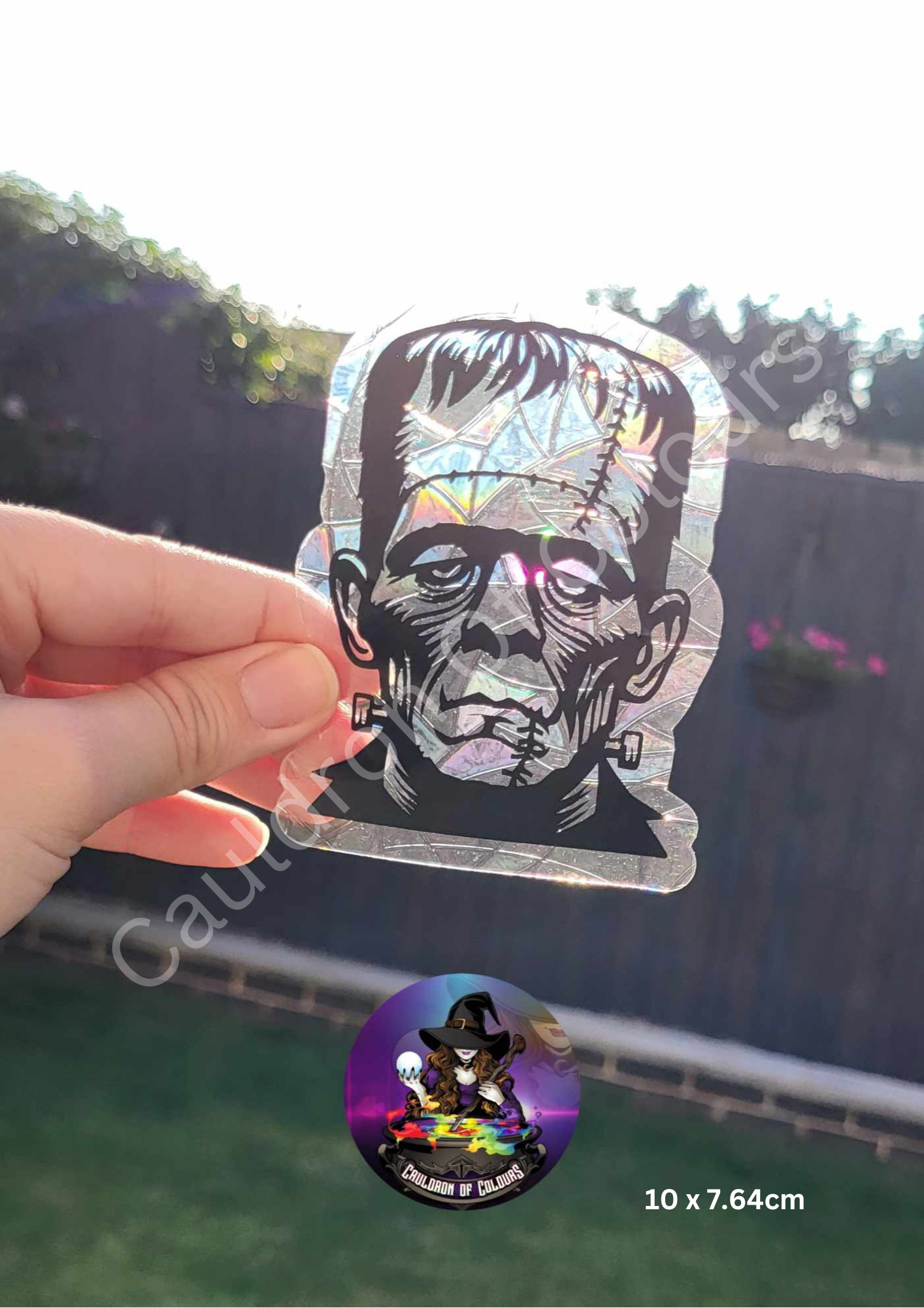 Frankenstein Suncatcher Window Cling