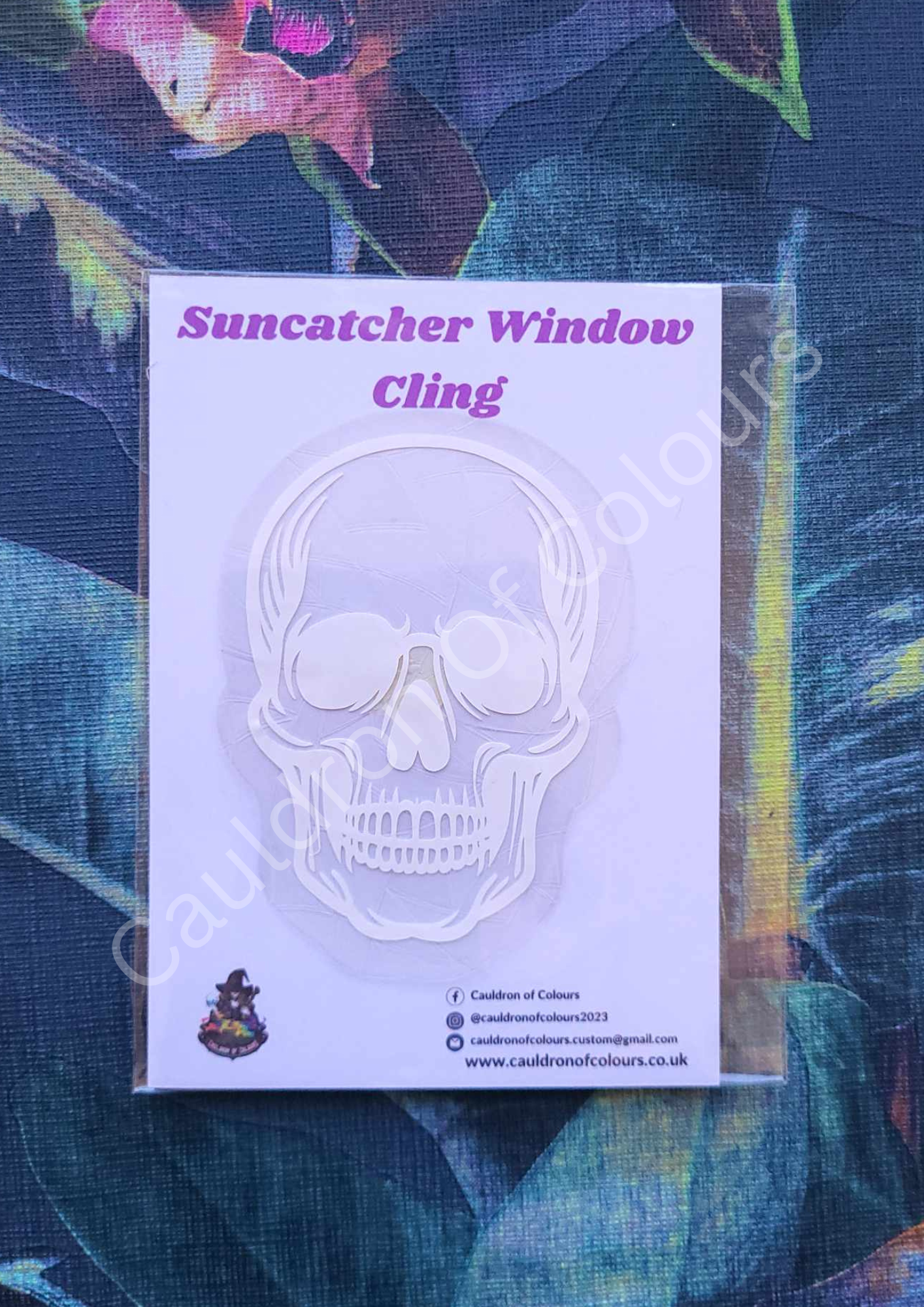 Skull Suncatcher Window Cling