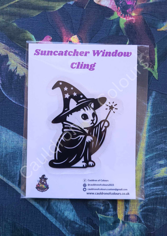 Wizard Cat Suncatcher Window Cling