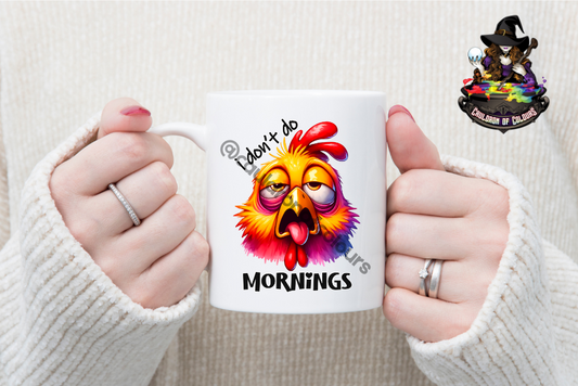 I don't do mornings, 11oz Glossy Mug