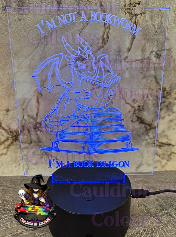 LED Lamp/Sign - Laser Engraved