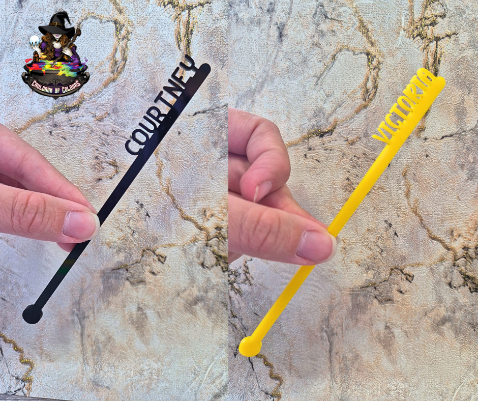 Personalised Acrylic Drink Stirrers