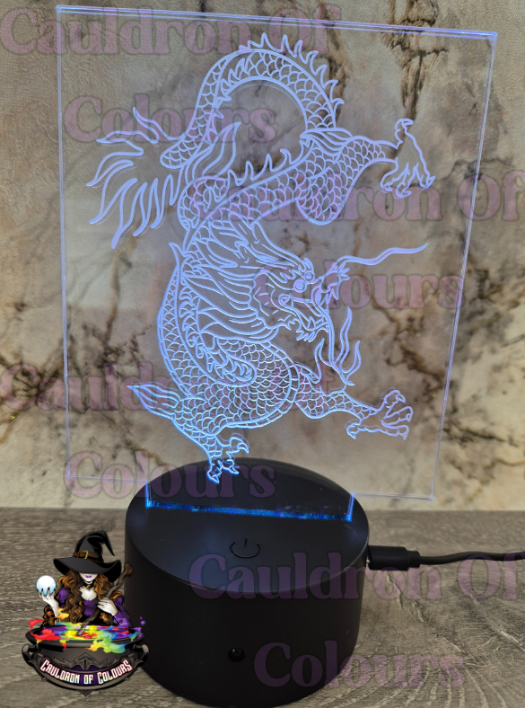 LED Lamp/Sign - Laser Engraved