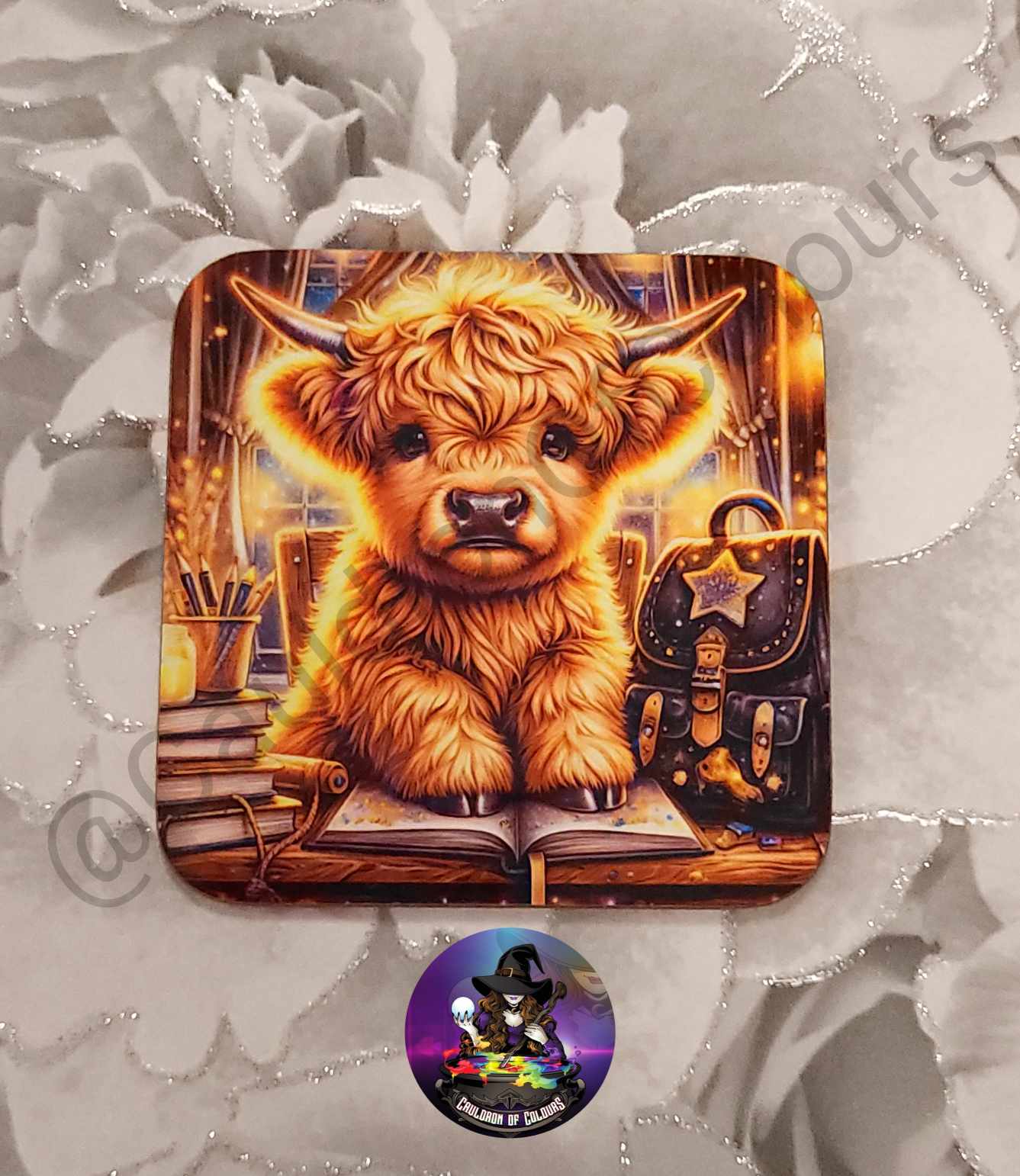 Magical Highland Cow Coaster