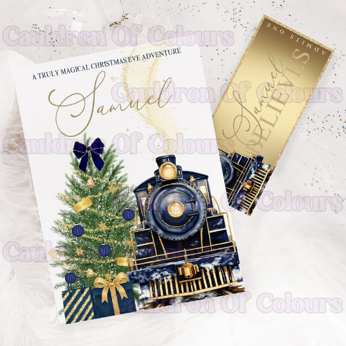 Believe Train Story Booklet (Navy/Him)